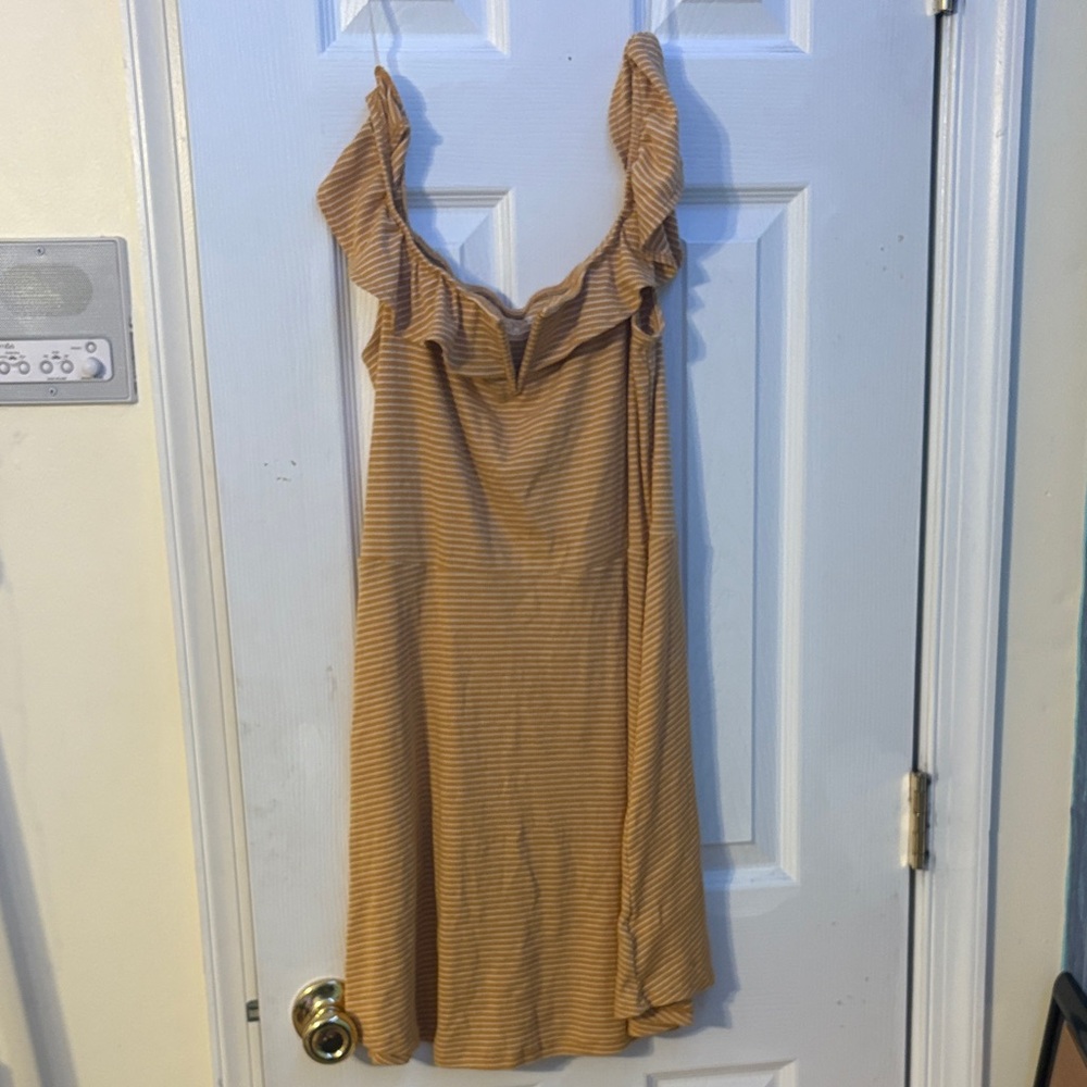 Aeropostale Tan Striped Mini Dress